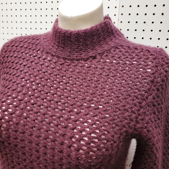 Halogen Cashmere Open Knit Sweater Med - Picture 2 of 6